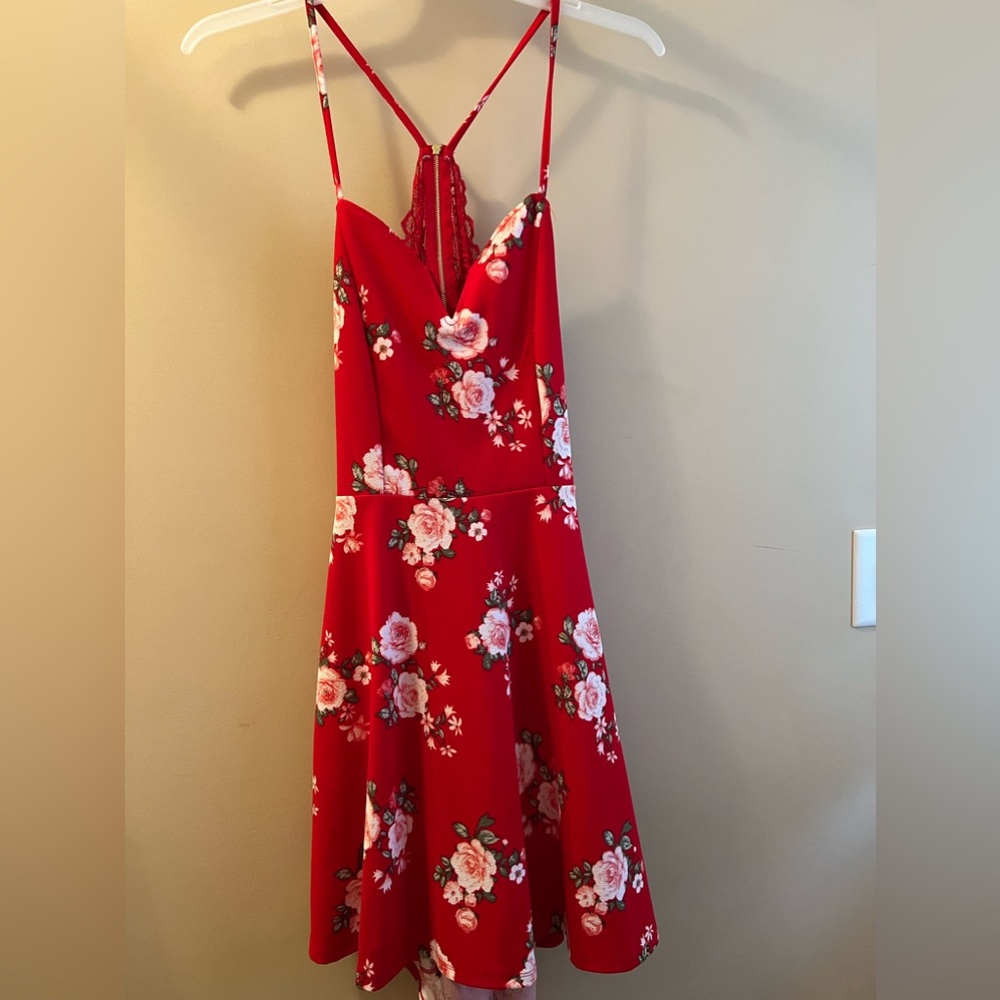 Red Flower Dress